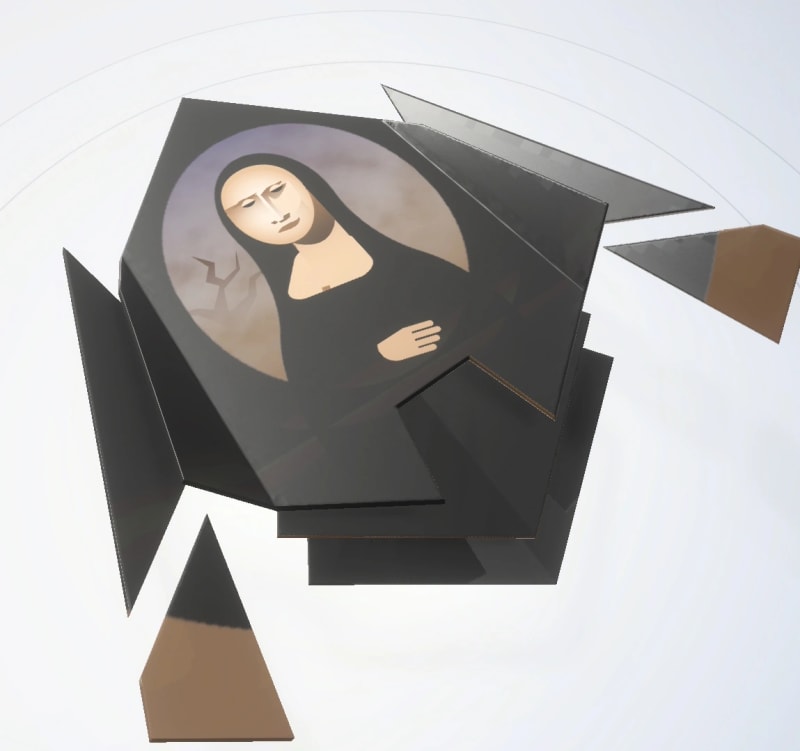 The Mona Lisa,            Decal on Paper (2026)