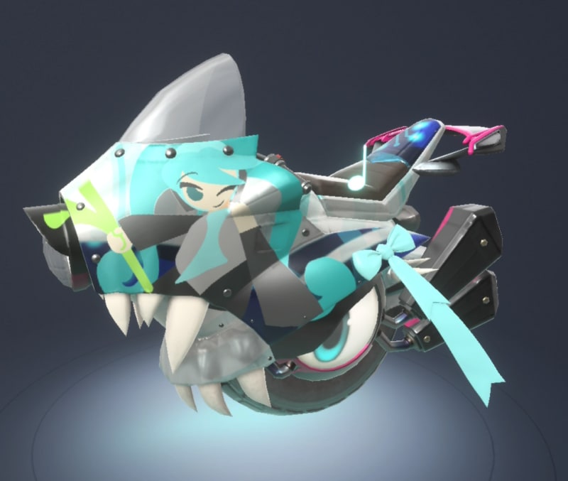 Miku Rex wheelie