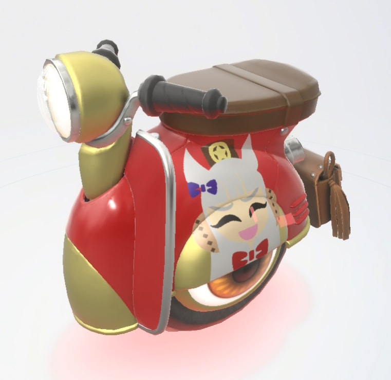 Gold ship wheelie scooter 