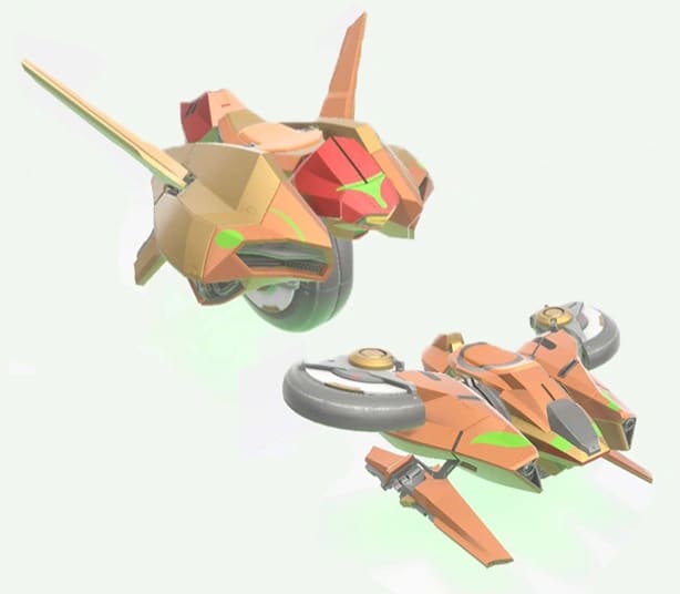 Samus Aran with Gunship