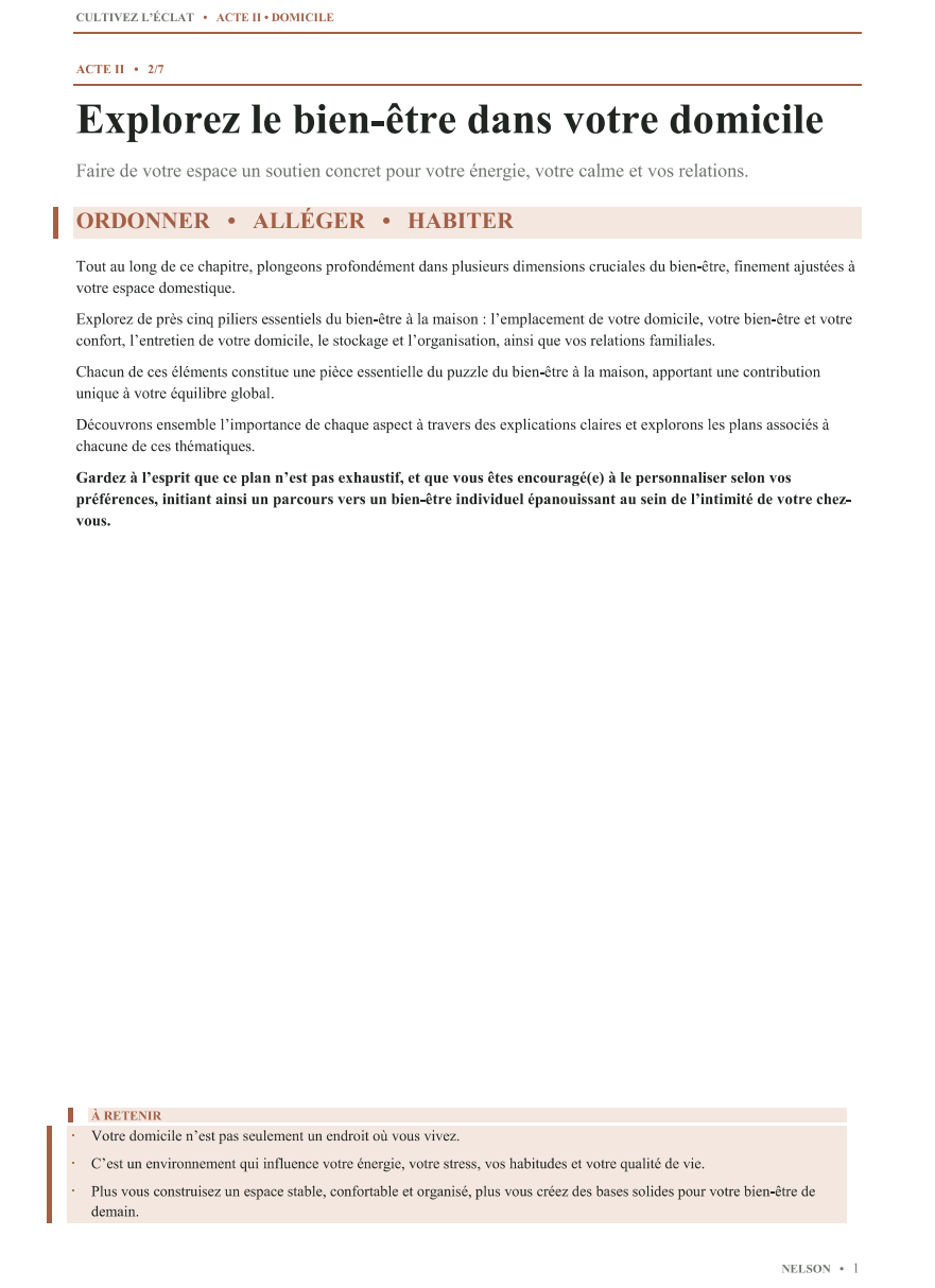 Aperçu du guide d’action personnel