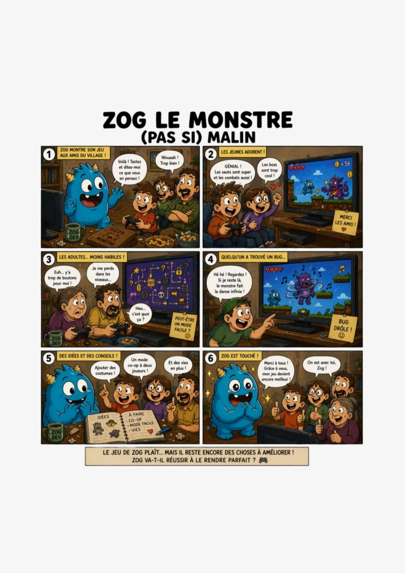Aperçu intérieur de la BD Zog le Monstre