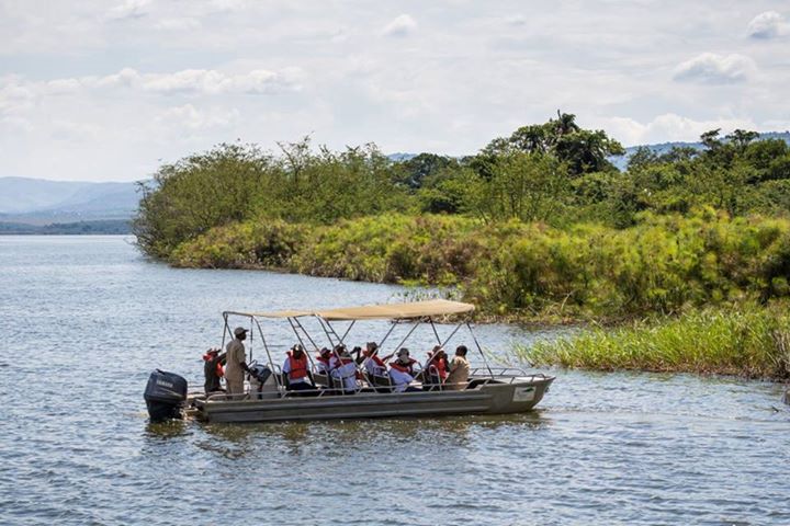 Boat safari in Lake Ihema