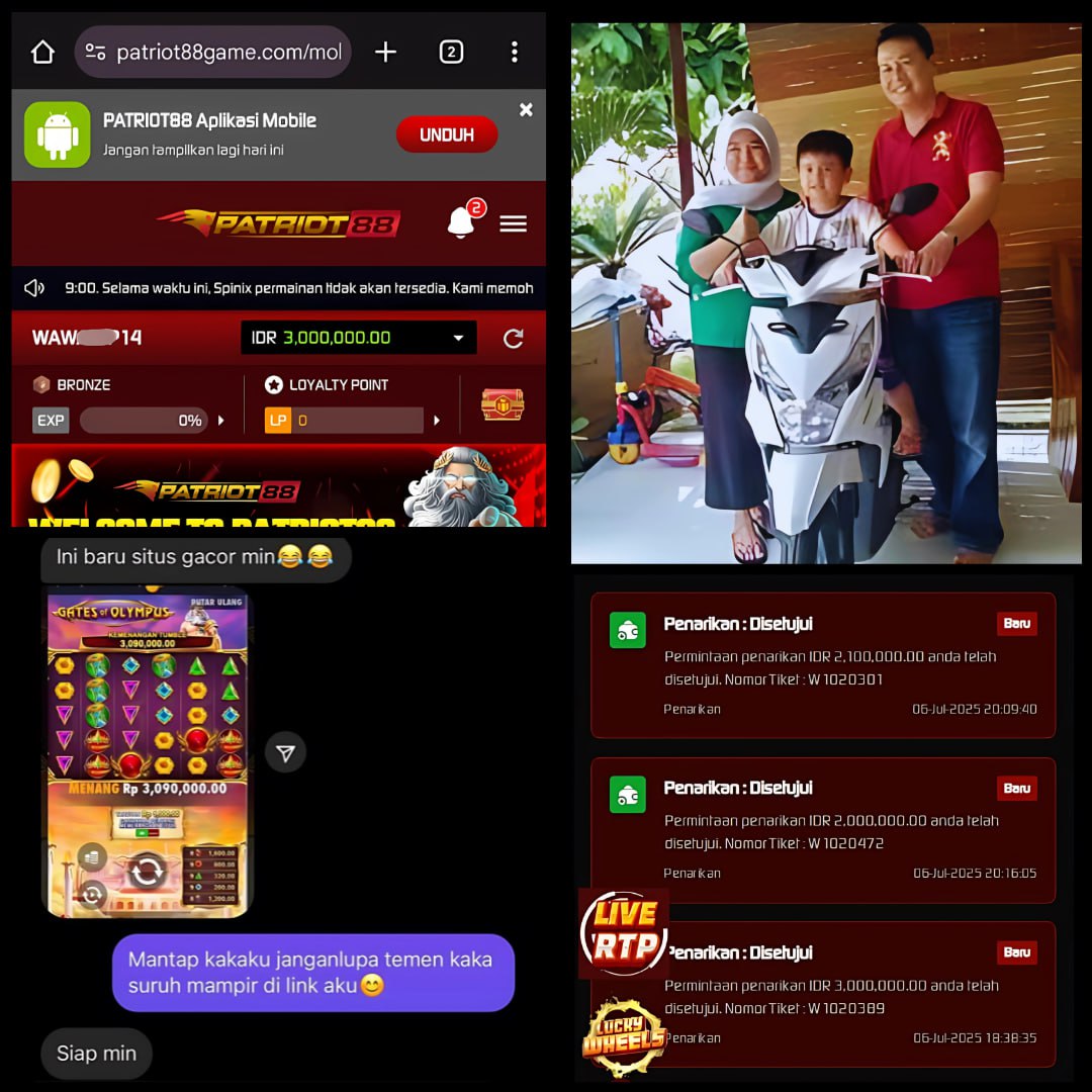 PATRIOT88 Login Dana Slot Gacor Malam ini Jamin Gampang Maxwin