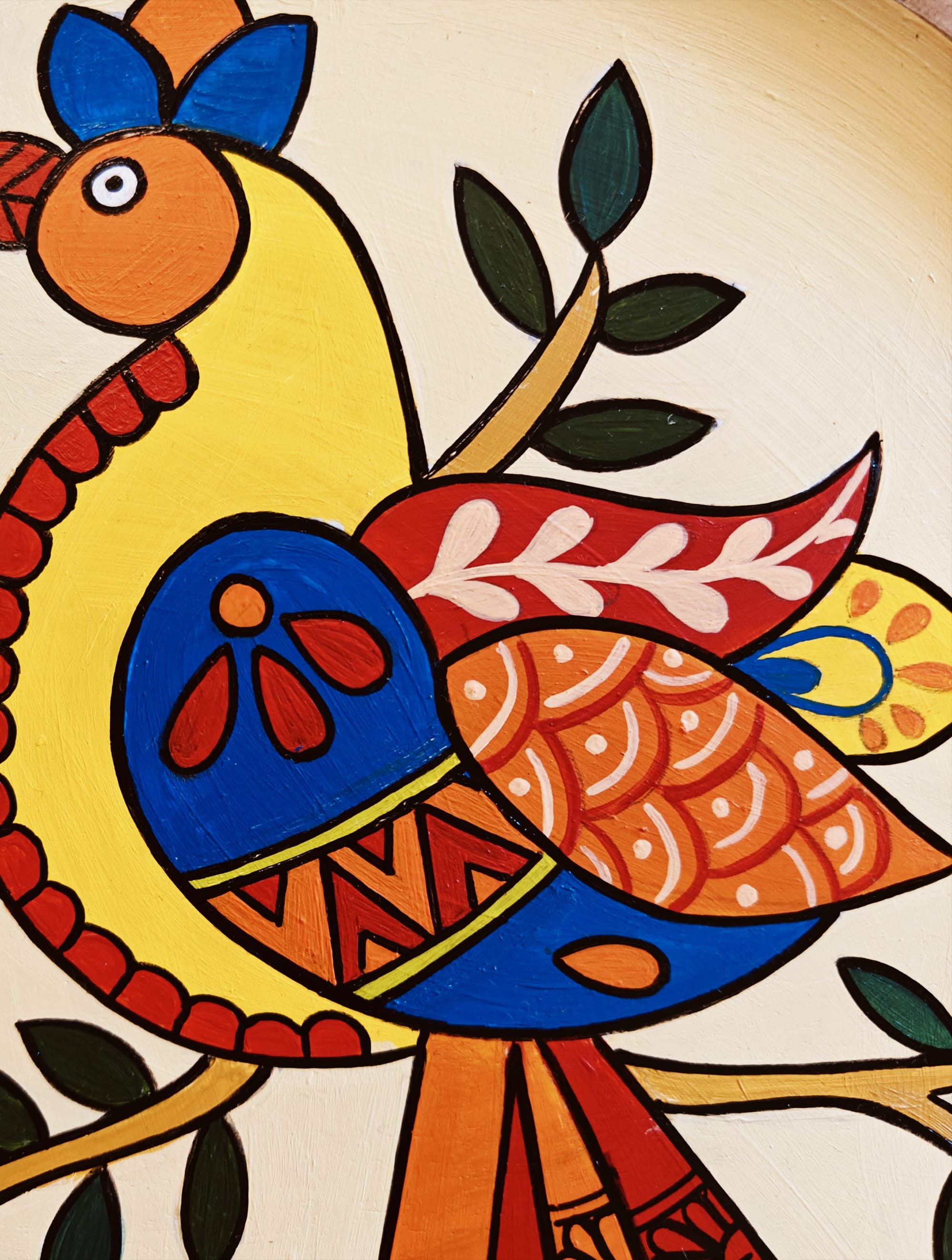 Bird Wall Plate view 2