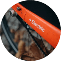 A moving truck with a lift attached to it