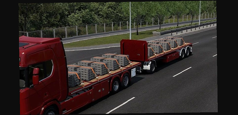 МОД Add Cargo Trailer and Truck Tandem Flemming v1.0 ДЛЯ EURO TRUCK SIMULATOR 2