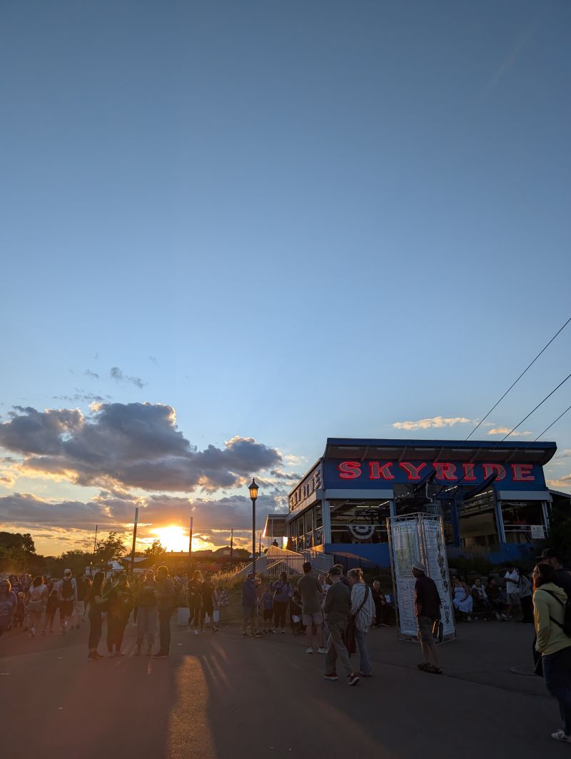 Sunset before the skyride - Minnesota does sunsets right