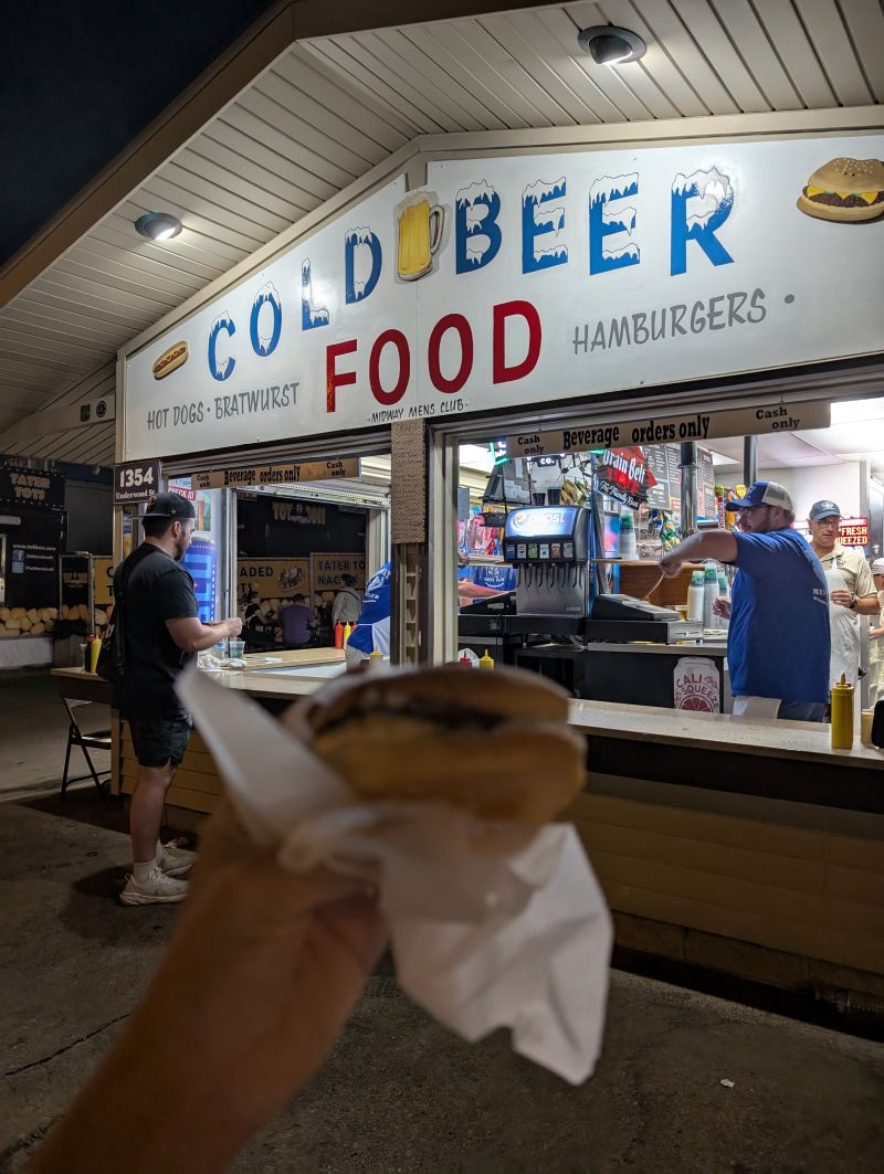 Burger from the Dads Association - supporting youth sports one burger at a time