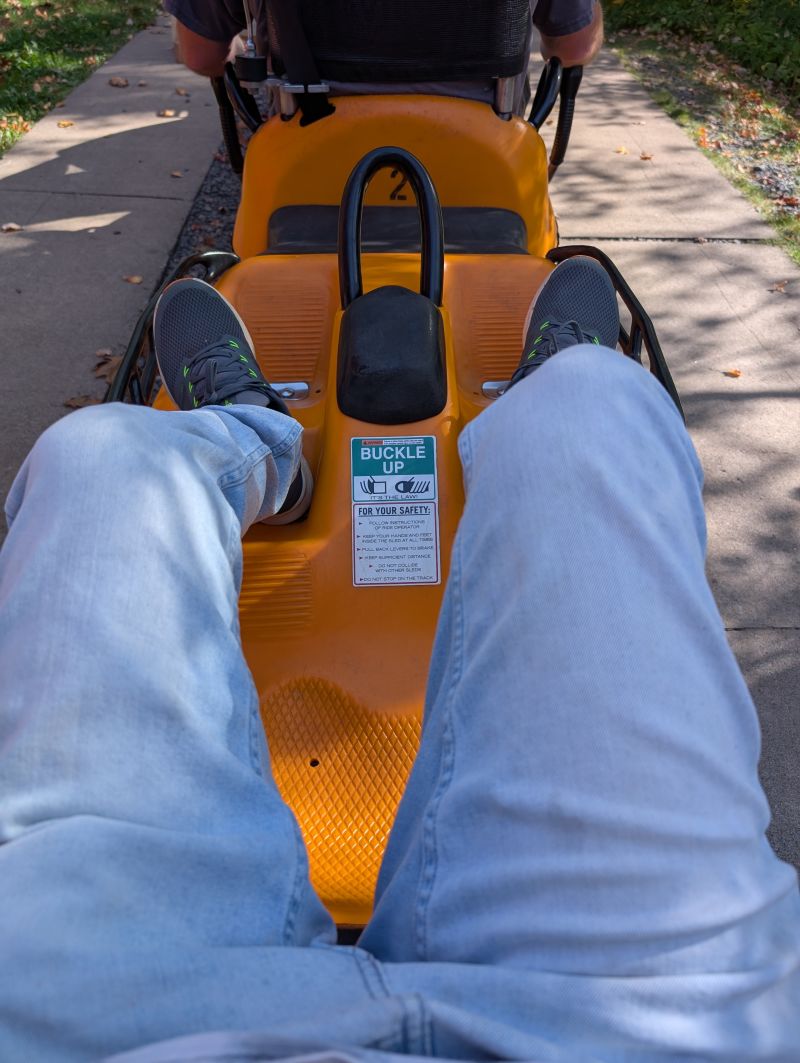 Riding the coaster (ignore my ugly ass shoes)