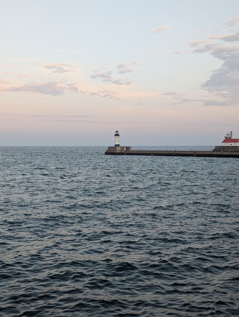 Duluth Harbor North Pier Light Vertical