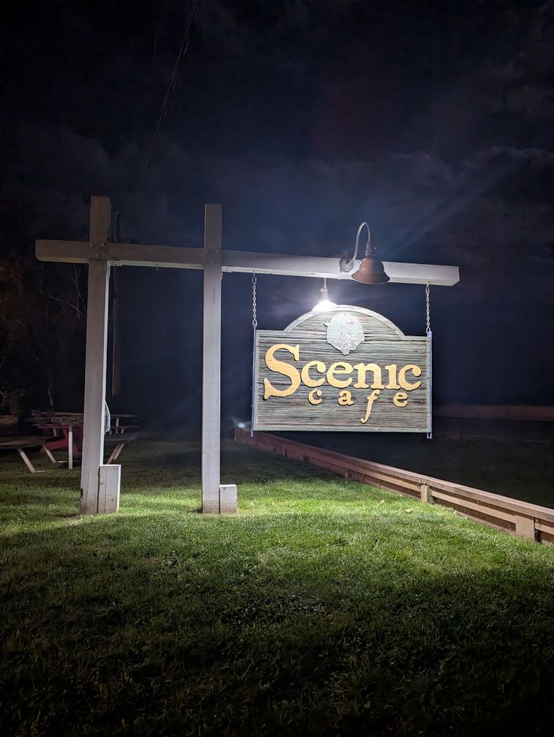 New Scenic Cafe Sign