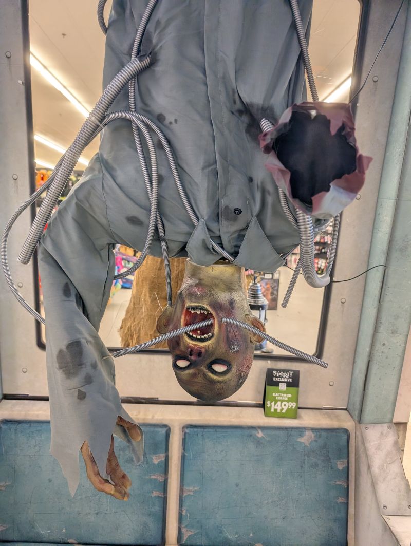 Zombie Animatronic that lunged at me.