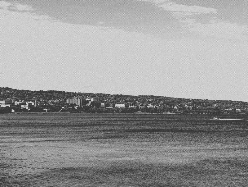 My First ever edit of the Duluth coast line from Lake Superior