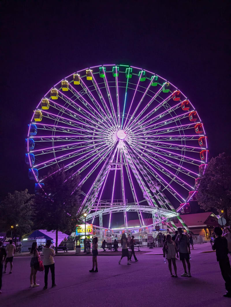 The Original, Non-Edited Light of the Great Big Wheel at the Minnesota State Fair Non-Edited Great Big Wheel