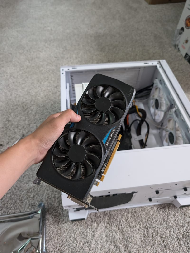 Getting the old one out! Getting the Old one out