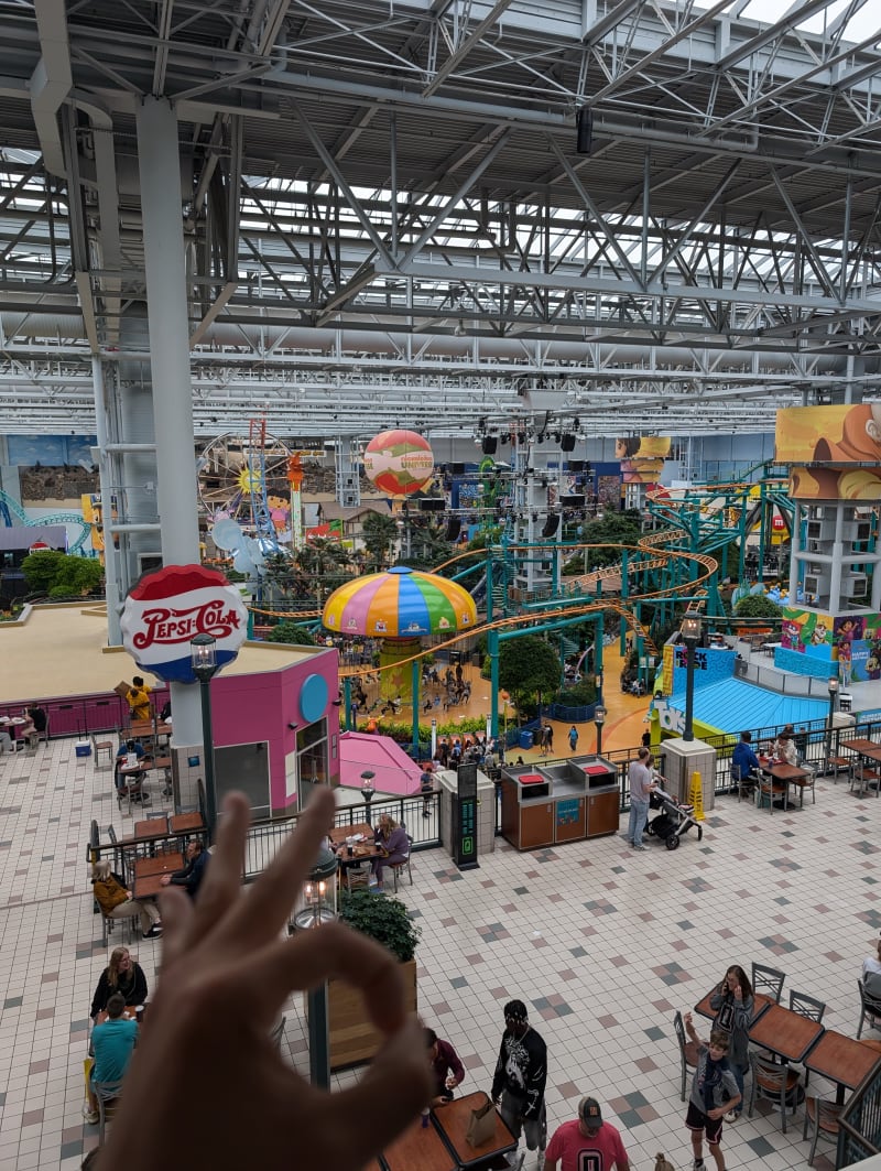 June 14 | Mall of America view from the East Food Court mall 
