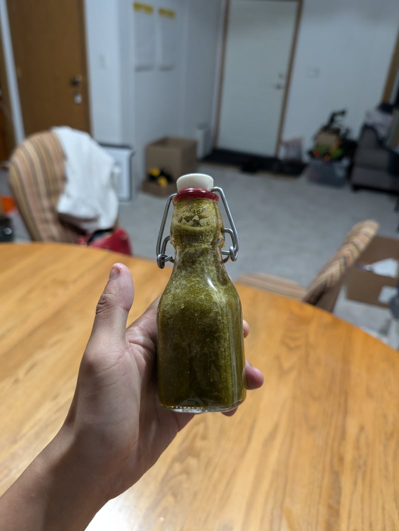 June 20 | Bottled Hot Sauce (I used too many Green Onions)