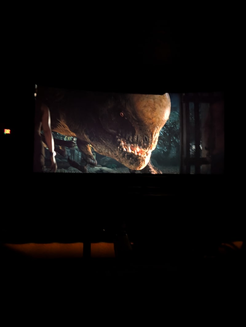 Badass close-up of the ugly D-Rex.