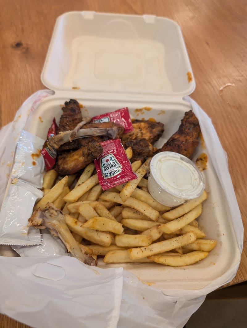 Wings and fries