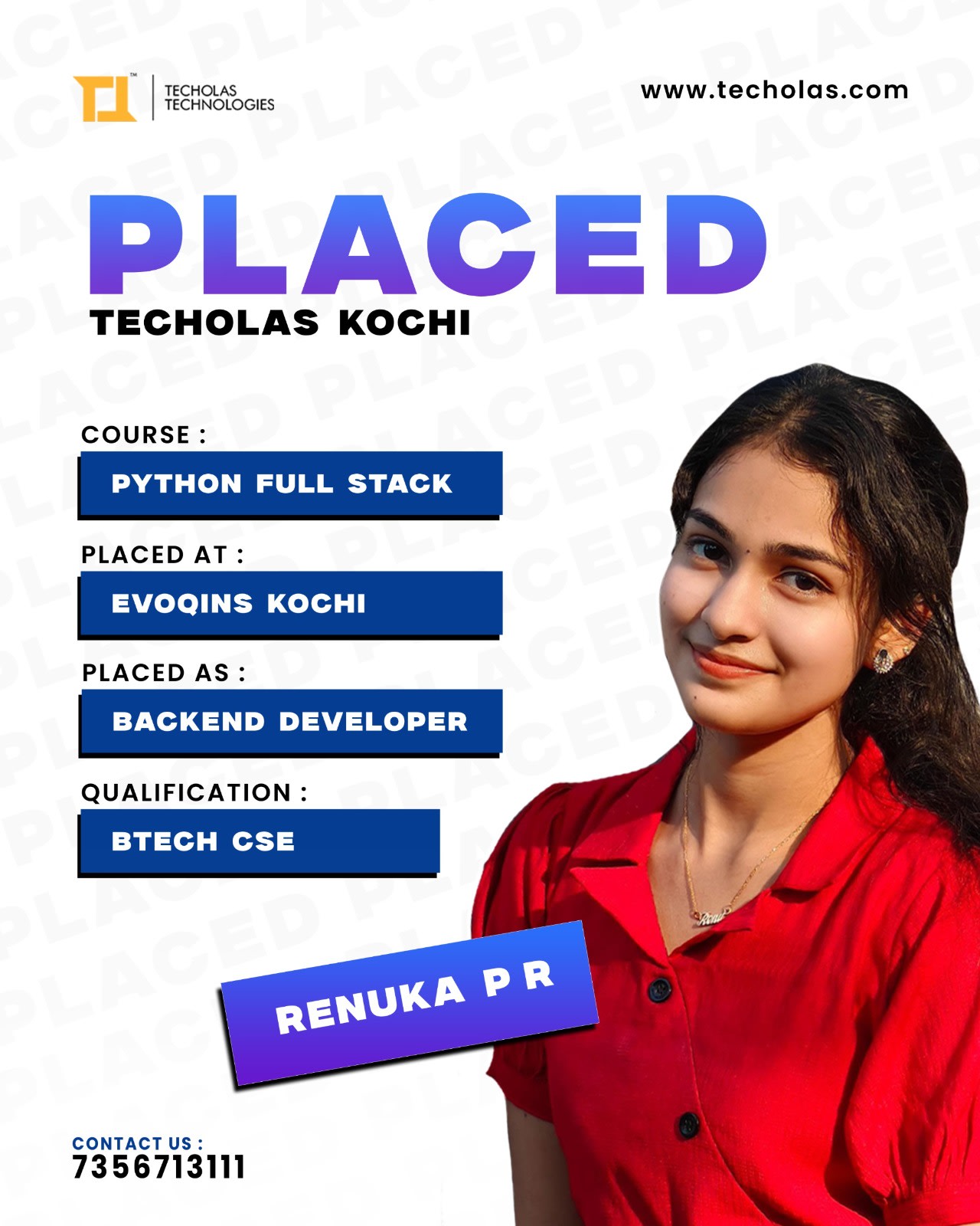 Where Logic Meets Career Growth – Placed as Backend Developer!