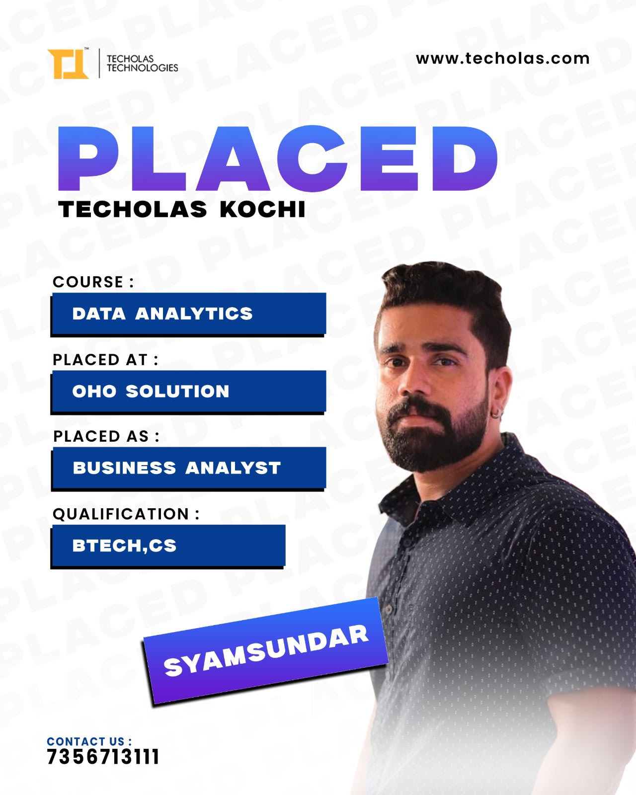 Turning Insights Into Impact – Syamsundar Joins as Business Analyst!