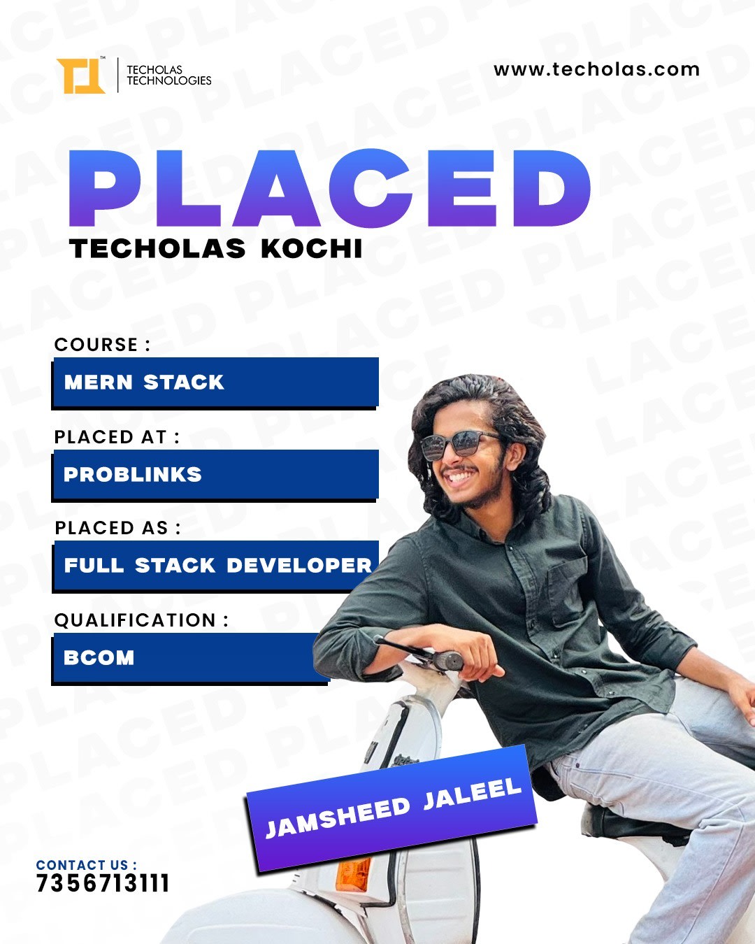 Jamsheed’s Career Breakthrough: Hired as Full Stack Developer!