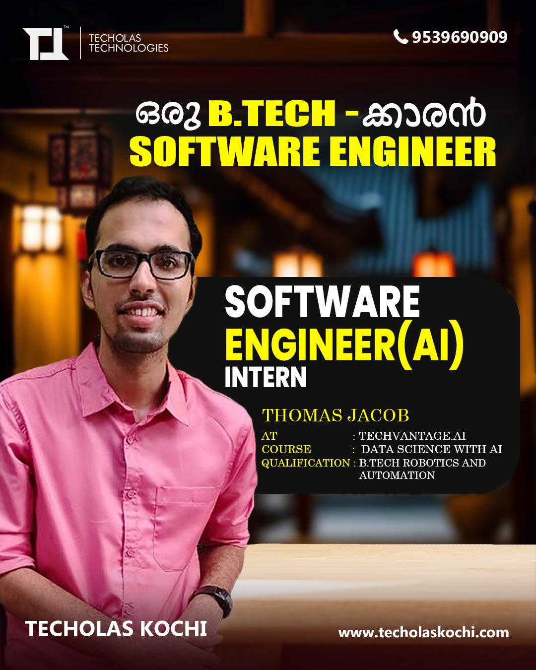 Blending AI intelligence with software brilliance — Thomas is ready to innovate!