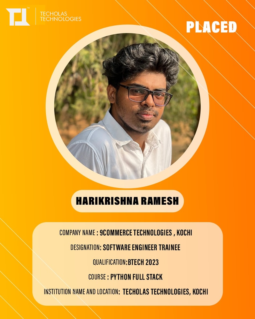 Building logic, crafting solutions — our student begins his career as a Software Engineer.