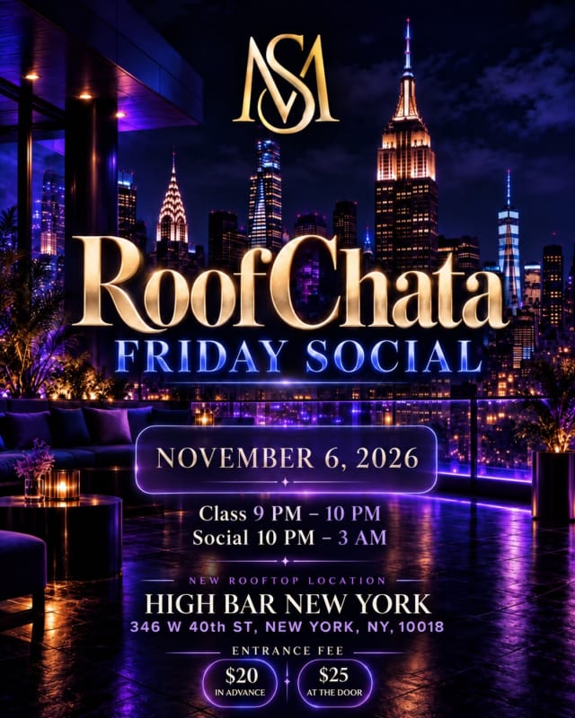 Roofchata @ High Bar NY flyer: Fri, Nov 6 · 9 PM – 2:30 AM at The High Bar NY, 346 W 40th St, New York, NY 10018
