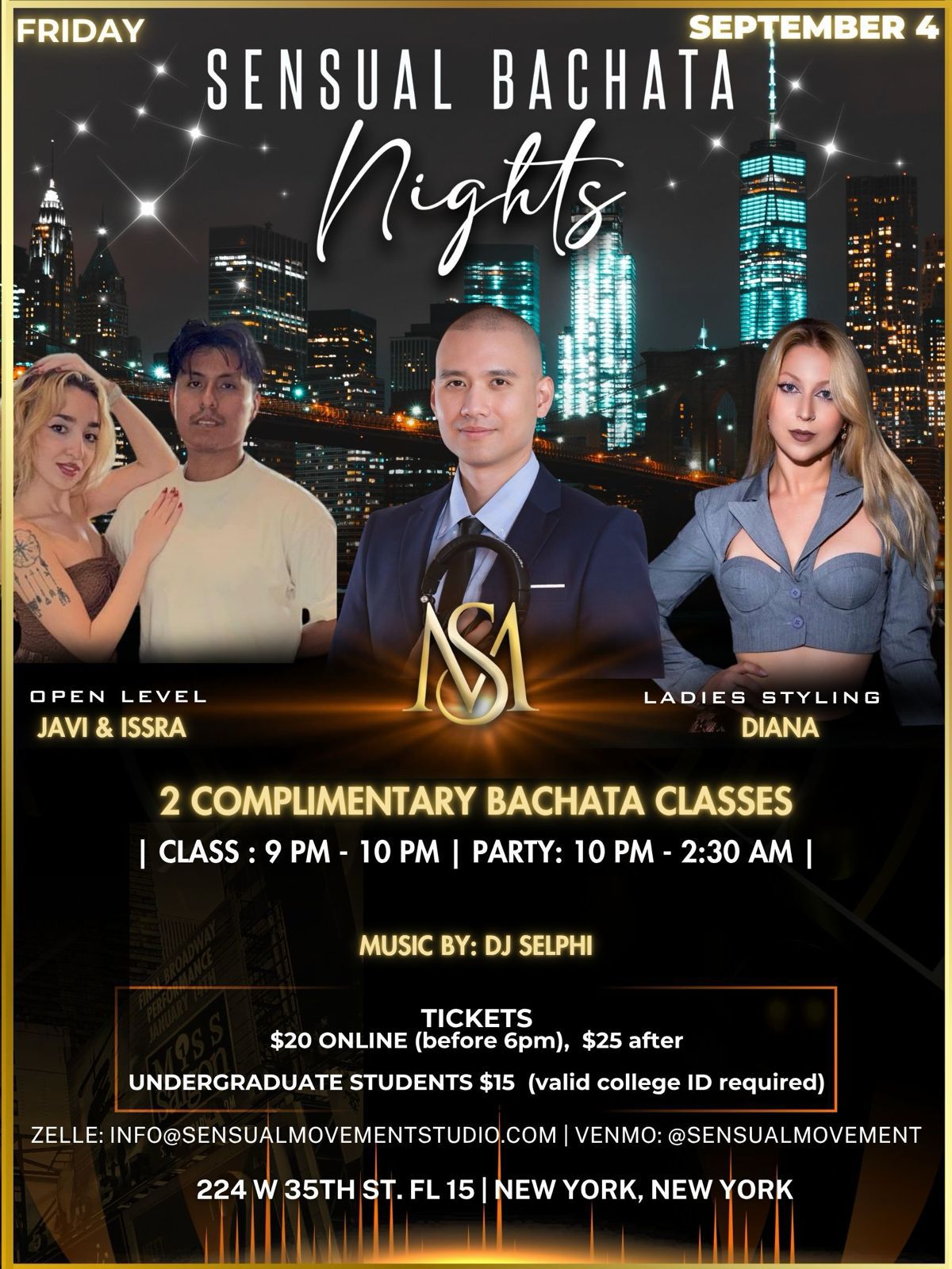 DJ Selphi upcoming event flyer