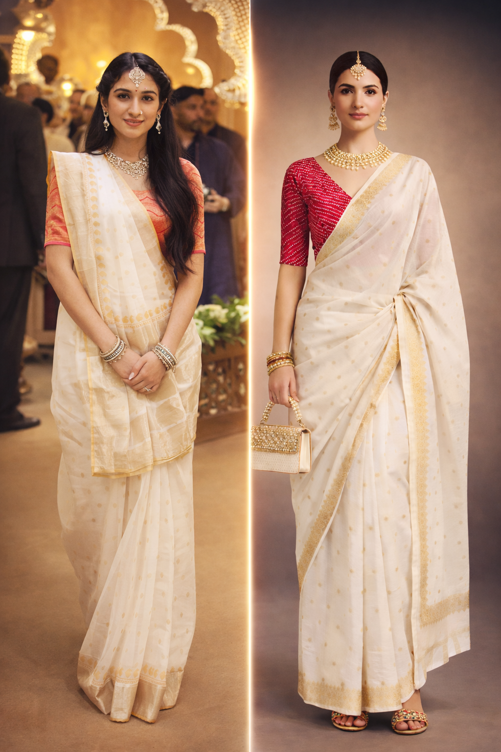 Radhika Merchant saree look under ₹3,099 budget