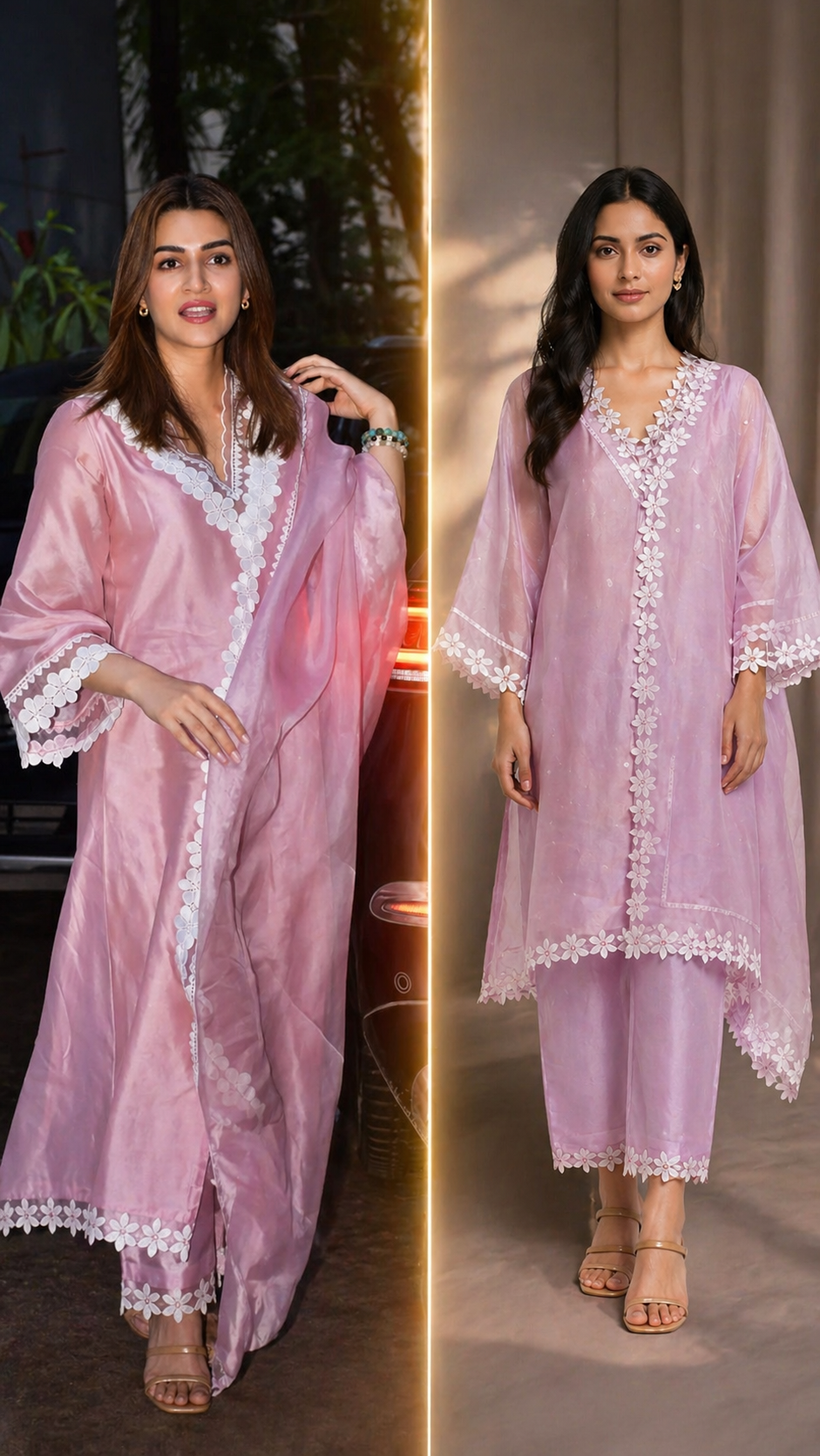 Kriti Sanon pink kurta set under 1999 budget