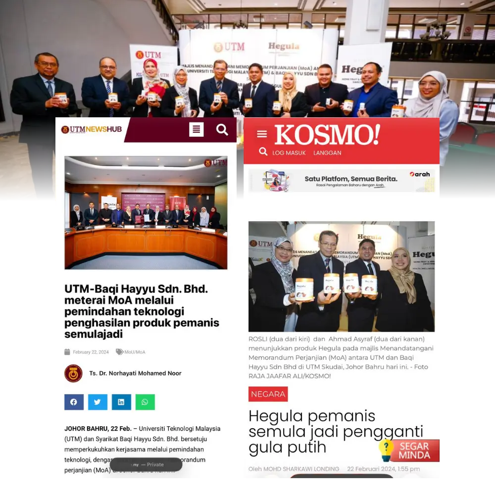 Artikel berita mengenai Hegula