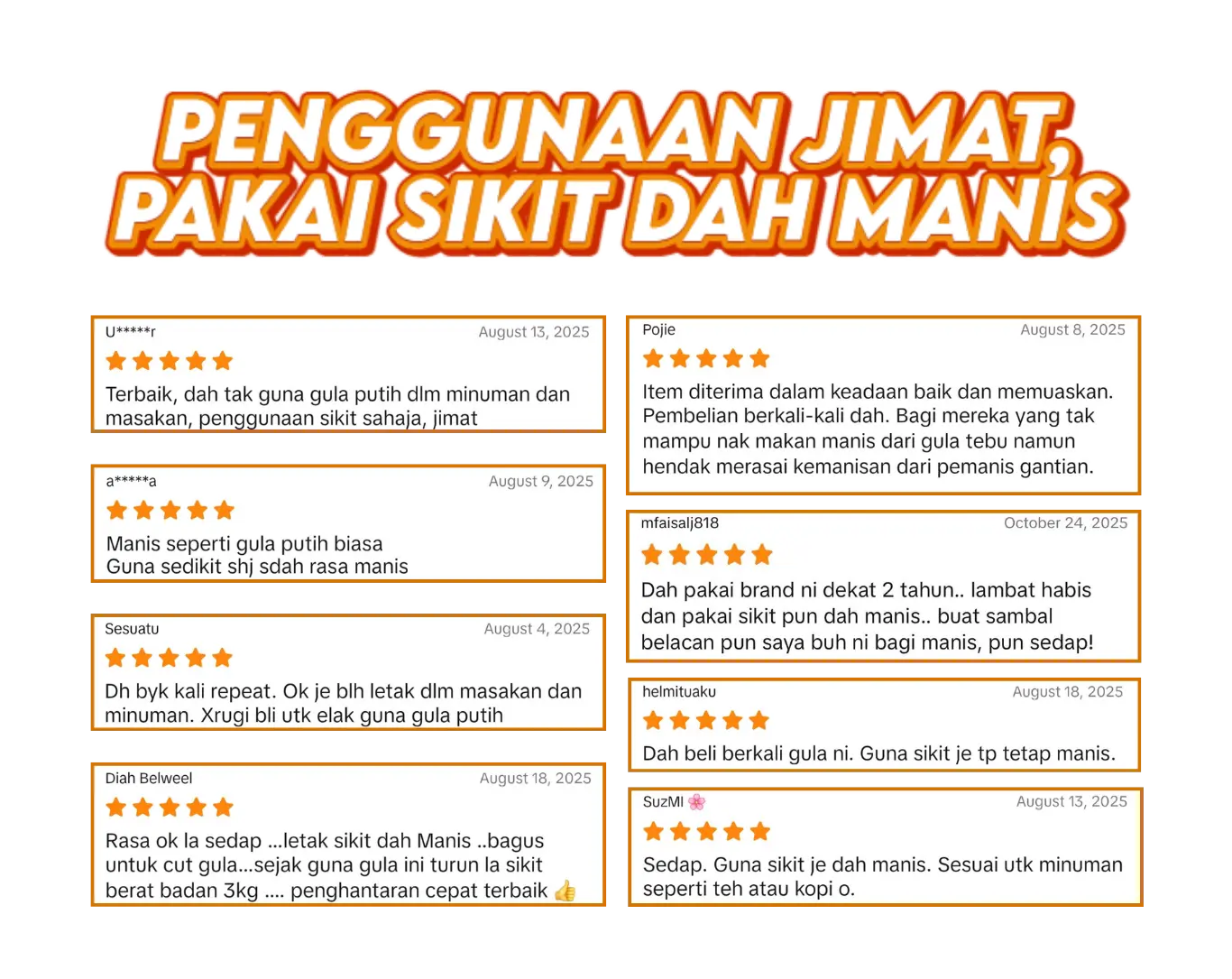 Feedback pengguna mengenai penggunaan Hegula