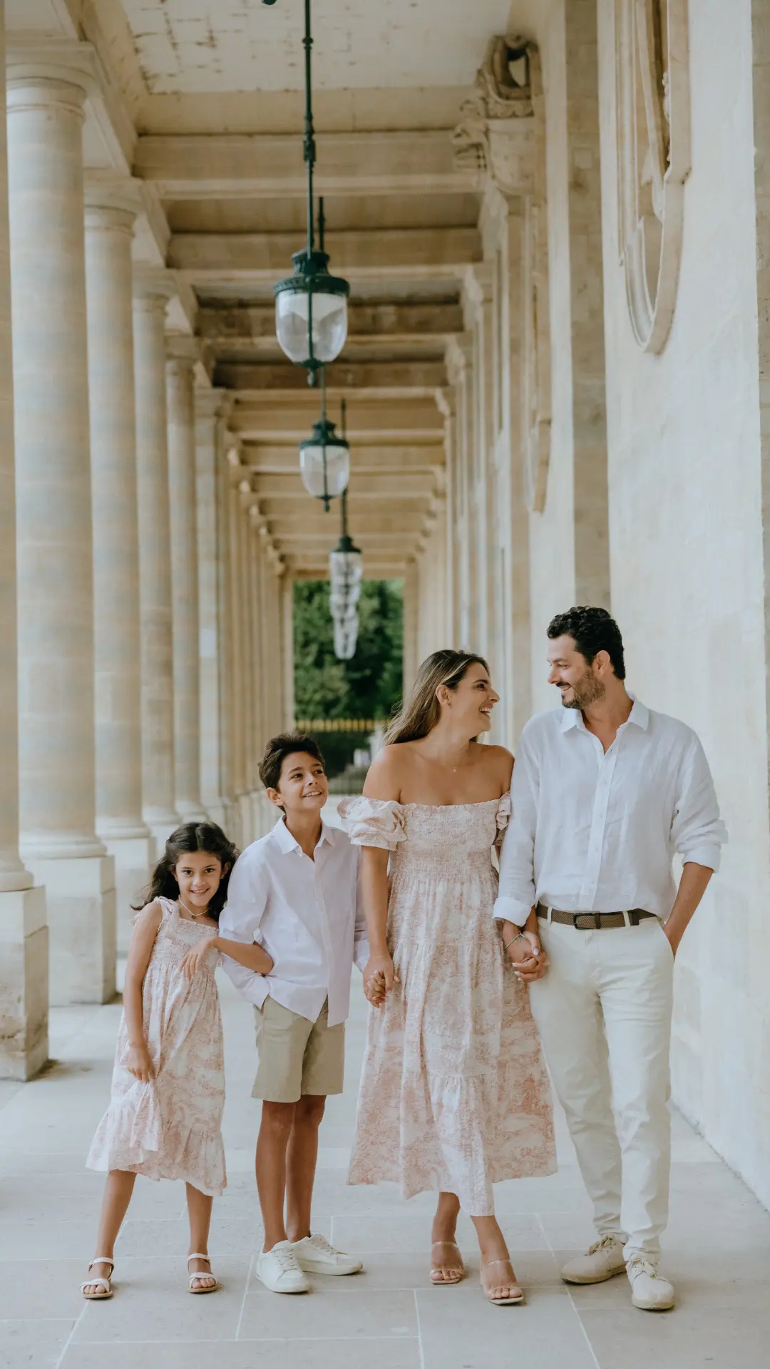 Vanessa con su familia