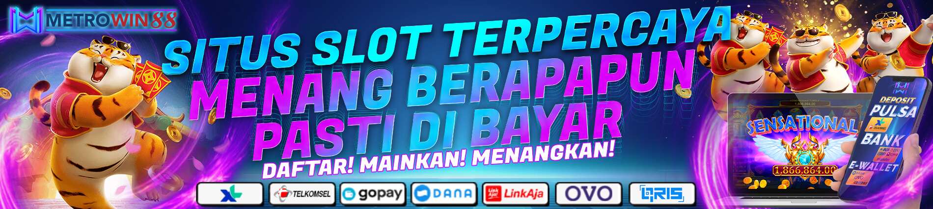 Metrowin88 situs taruhan online terpercaya dengan permainan terlengkap agen resmi Mpoplay. Temukan jackpot terbesarnya disini.