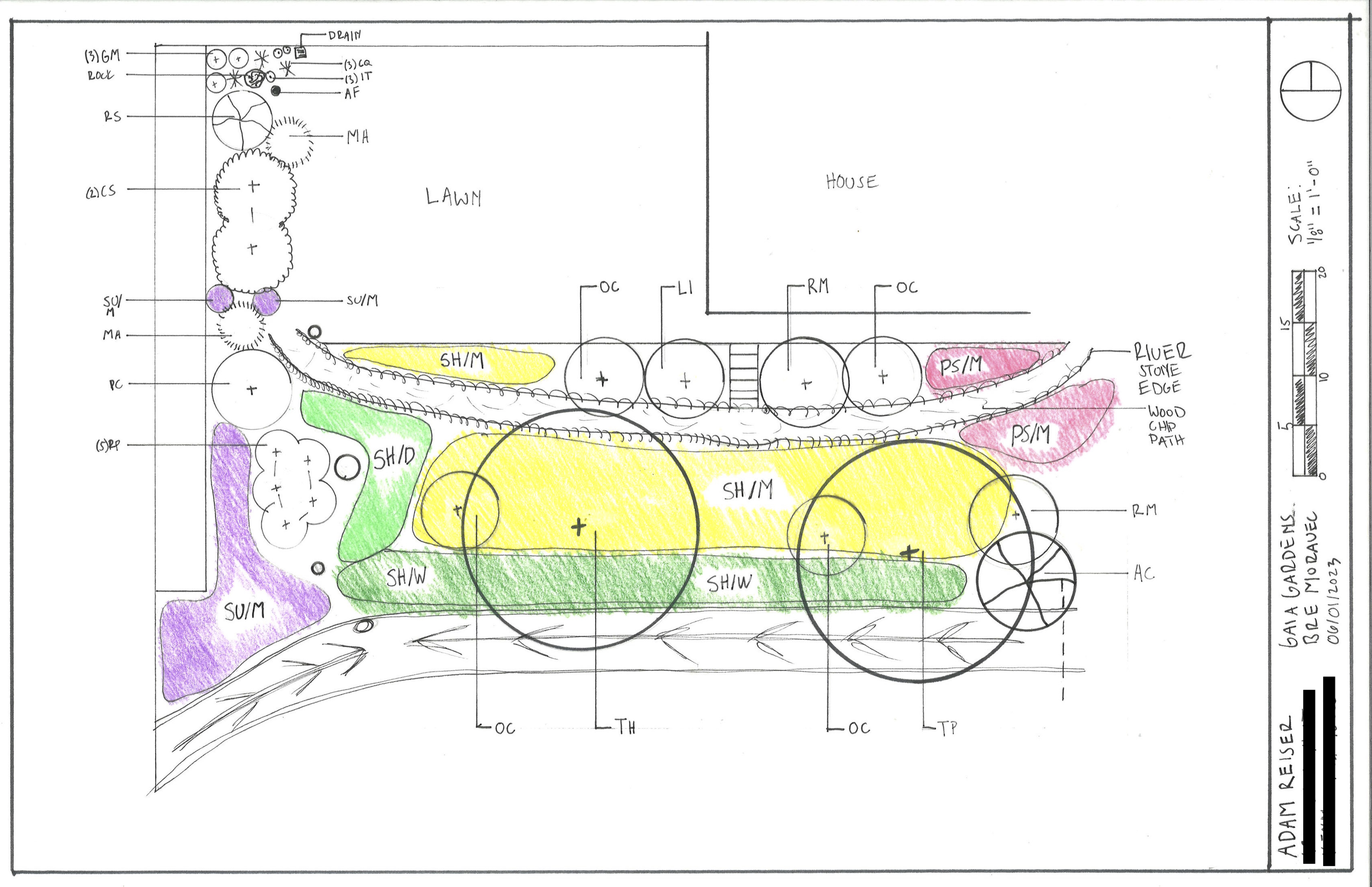 Garden Design Artwork for client