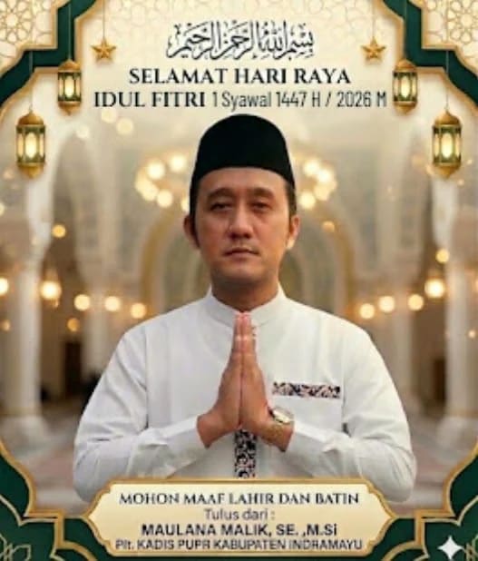 Di Hari Raya Idulfitri, Plt Kadis PUPR Indramayu Sampaikan Pesan Persatuan