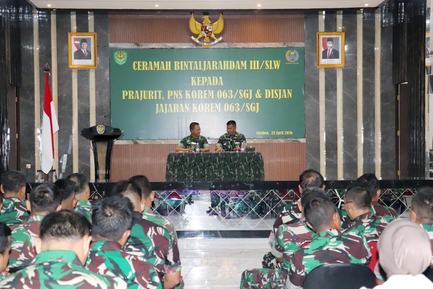 Pembinaan Mental Jadi Pondasi, Korem 063/SGJ Siapkan Prajurit Prima