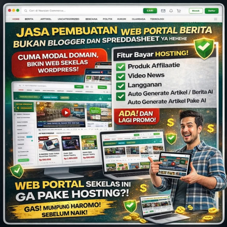 Jasa Instal web Portal Berita Profesional 