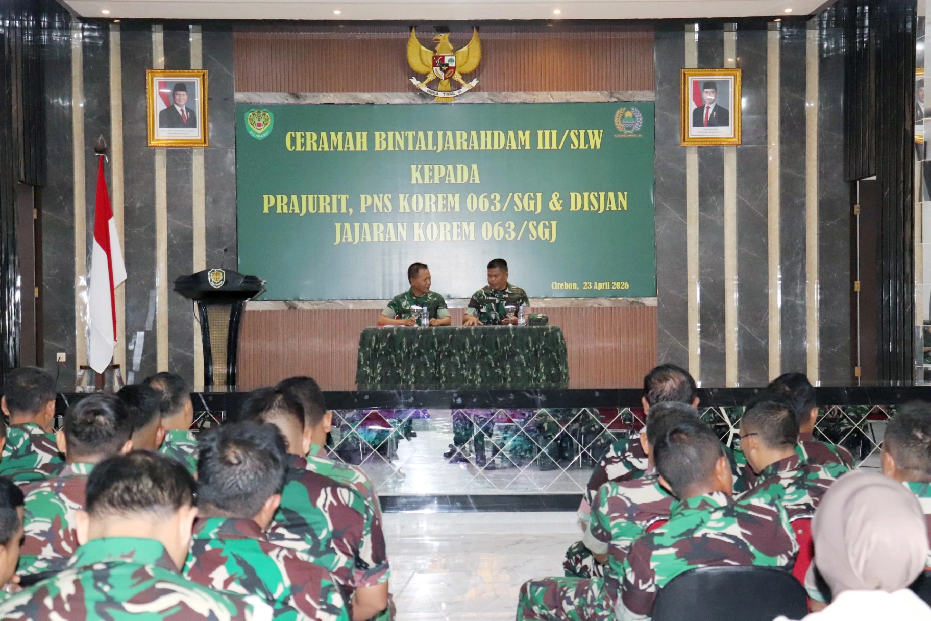 Pembinaan Mental Jadi Pondasi, Korem 063/SGJ Siapkan Prajurit Prima