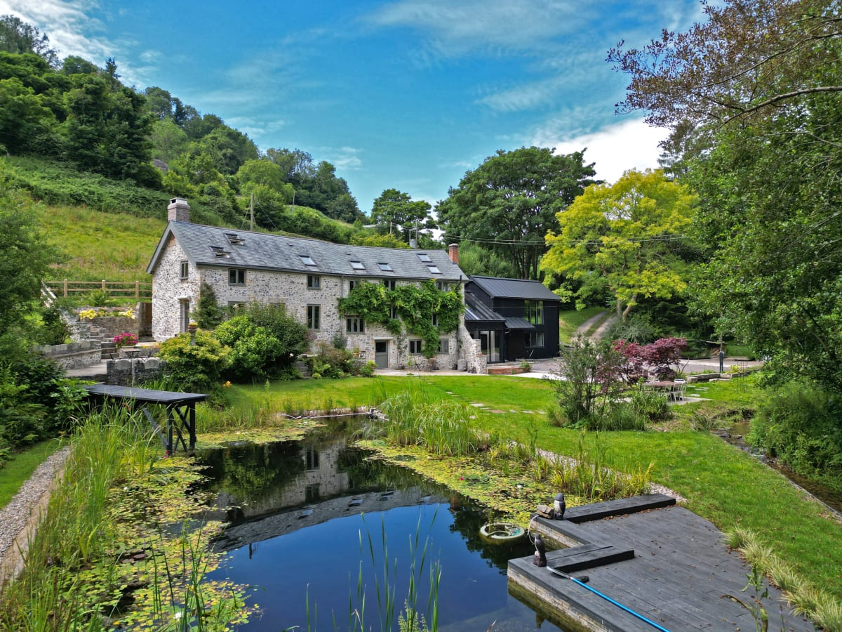 Cold pond → wood-fired tub → cold pond