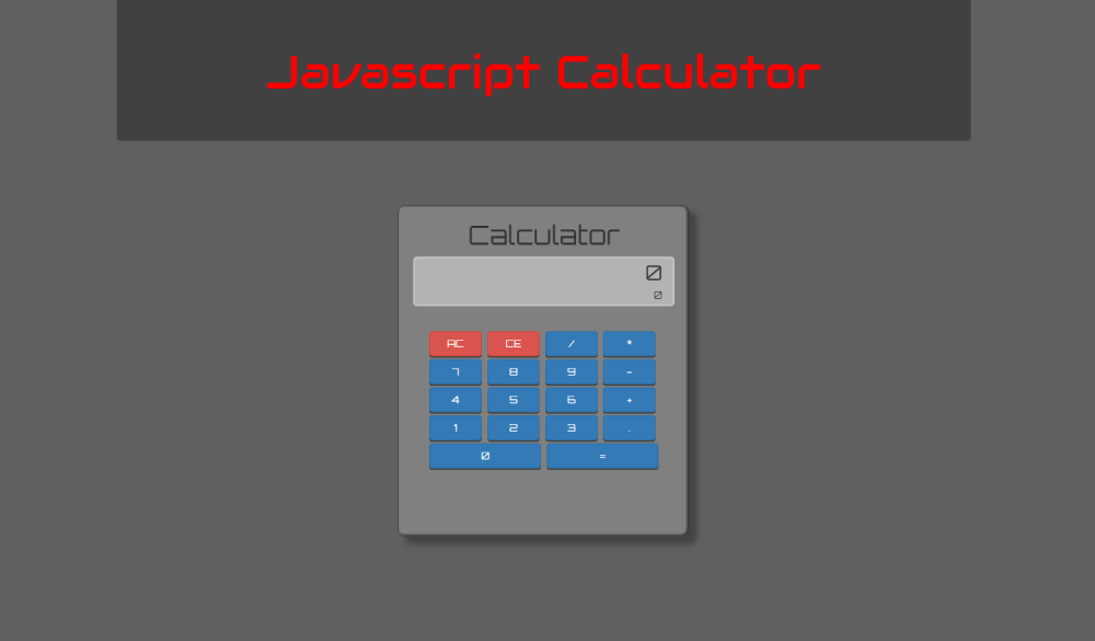 Javascript Calculator
