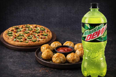 Tandoori Pizza & Momos Cold Drink Combo