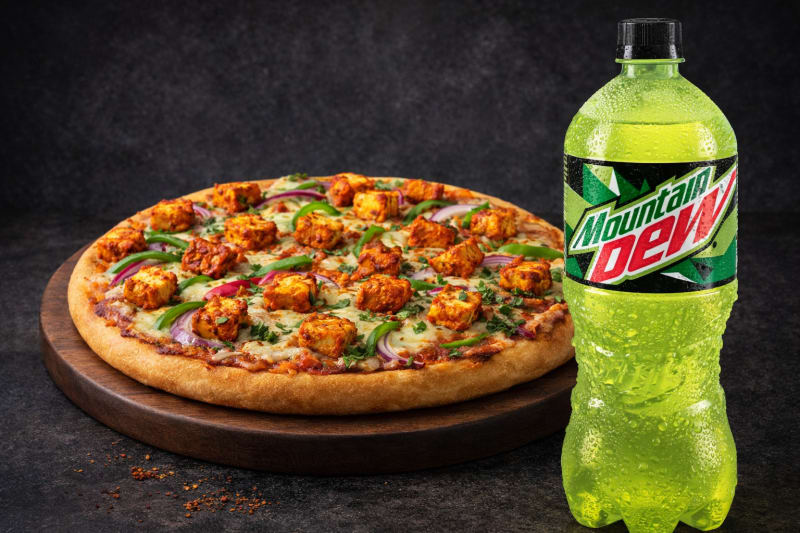 Tandoori Pizza & Cold Drink Combo