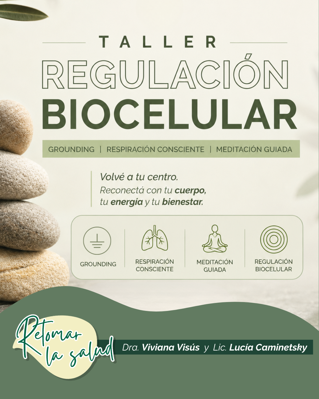 Bonus: Taller de Regulación Biocelular · Grounding, respiración consciente y meditación