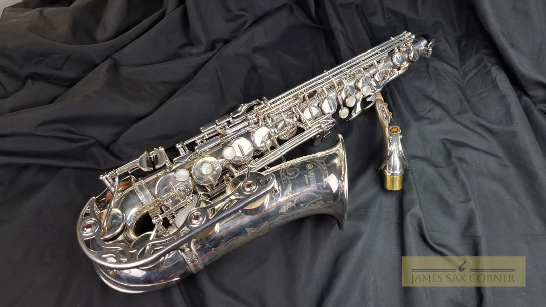 Vintage Yamaha YAS-62S Silver Alto Saxophone Purple Logo SN 007XXX