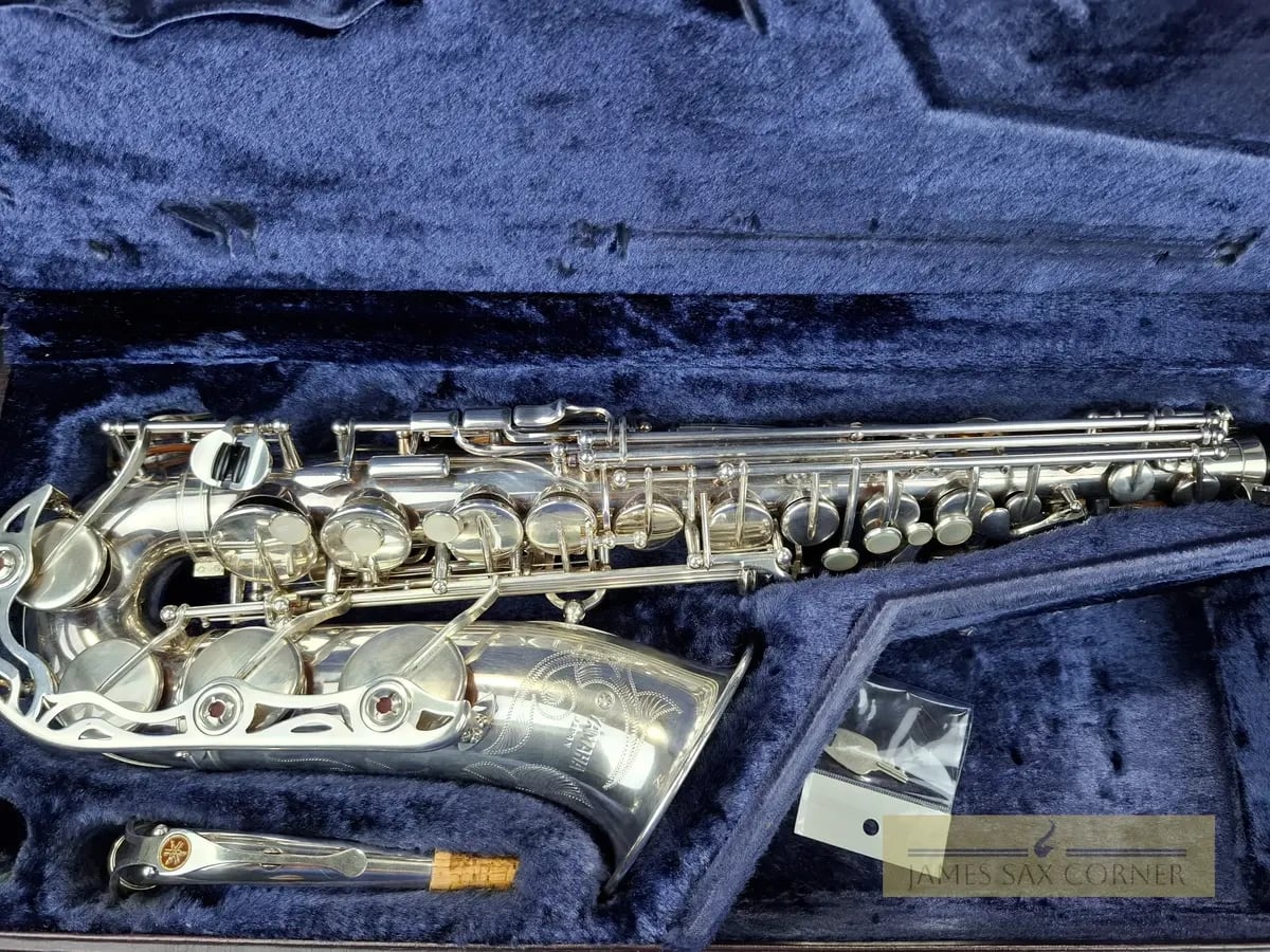 Yamaha YAS-62S Silver Alto Saxophone Purple Logo SN 010XXX 18