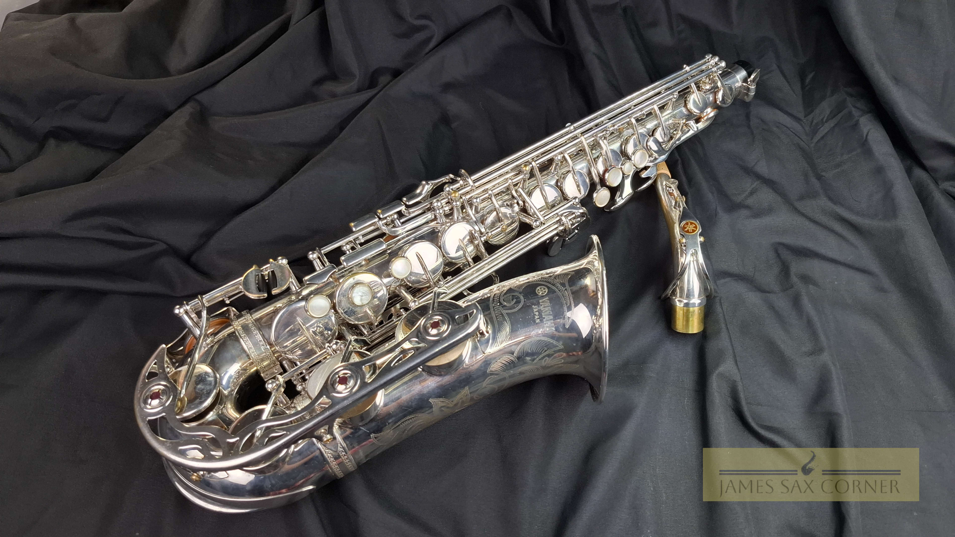 Vintage Yamaha YAS-62S Silver Alto Saxophone Purple Logo SN 007XXX